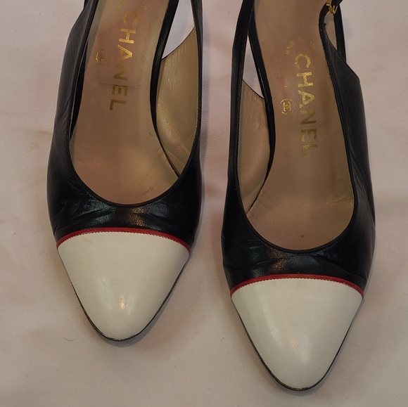 Authentic Chanel Vintage Spectators Size 6.5 - Picture 10 of 10